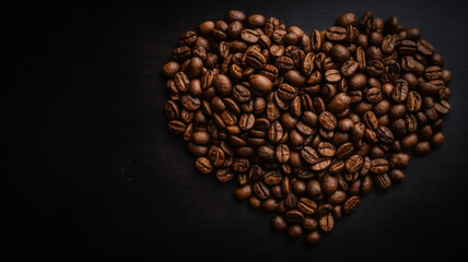 Coffee Beans Love Heart