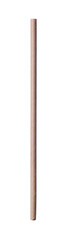 Beige kraft cocktail tube isolated on white