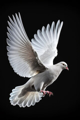 white dove flying, ai