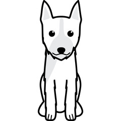 Portuguese Podengo Dog Breed Cartoon Kawaii Sketch Hand Drawn Watercolor Painting Silhouette Sticker Illustration Sublimation EPS Vector Graphic