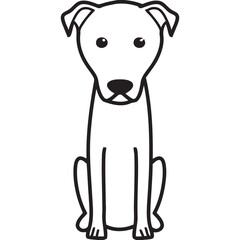 Perro De Pastor Mallorquin Dog Breed Cartoon Kawaii Sketch Hand Drawn Watercolor Painting Silhouette Sticker Illustration Sublimation EPS Vector Graphic