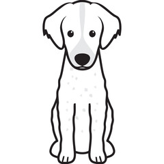 Pont Audemer Spaniel Dog Breed Cartoon Kawaii Sketch Hand Drawn Watercolor Painting Silhouette Sticker Illustration Sublimation EPS Vector Graphic