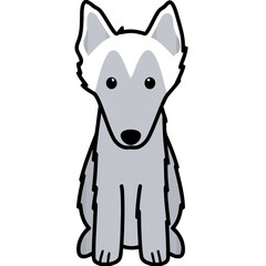 Belgian Sheepdog Dog Breed Cartoon Kawaii Sketch Hand Drawn Watercolor Painting Silhouette Sticker Illustration Sublimation EPS Vector Graphic