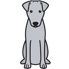 Smooth Fox Terrier Dog Breed Cartoon Kawaii Sketch Hand Drawn Watercolor Painting Silhouette Sticker Illustration Sublimation EPS Vector Graphic