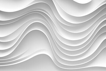 Obraz na płótnie Canvas white abstract background with flowing waves. Generative AI