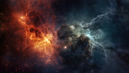 Fototapeta na wymiar Nebula Storm 003