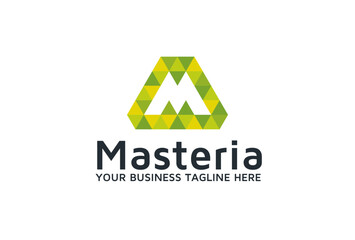 modern letter m creative logo