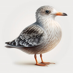 Seagull Cartoon Illustration. Generative AI