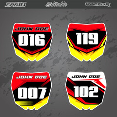 motocross sticker set