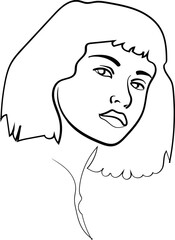 Line Art Woman