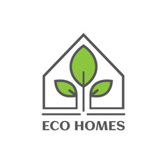 Green house logo vector symbol illustration. Eco home nature icon concept. Organic agriculture farm creative design for company business