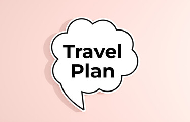travel plan bubble
