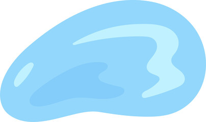 Blue water splash, element and illustration