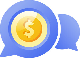 Obraz premium money chat