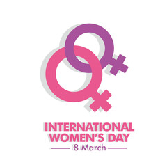 lovely happy women's day international celebration background vector