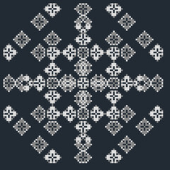 灰色で構成されたエキゾチックなパターン