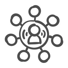 Obraz premium networking icon