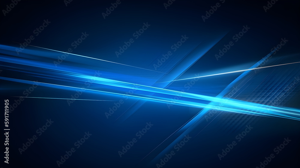 Poster abstract futuristic background with glowing blue light effect. high speed. hi-tech. abstract technol
