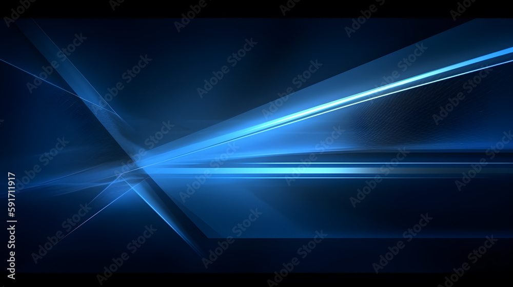 Poster abstract futuristic background with glowing blue light effect. high speed. hi-tech. abstract technol