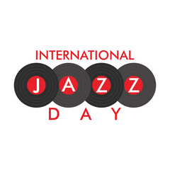 Fototapeta na wymiar International Jazz Day Design. Vector Illustration.