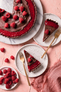 Chocolate Raspberry Tart