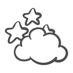 stars cloud icon