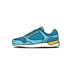 blue shoes isolated on white