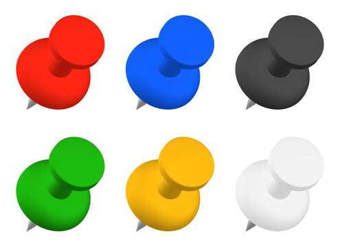 6色の画鋲セット