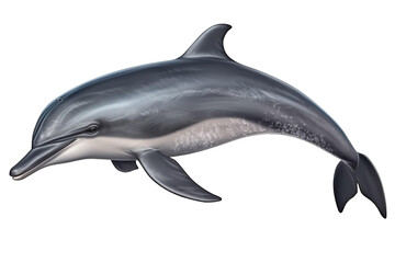 dolphin on a transparent background, Generative Ai