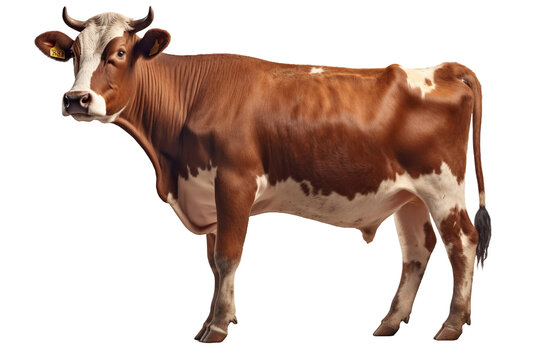 cow on a transparent background, Generative Ai