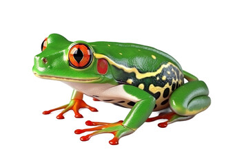 Obraz premium frog on a transparent background, Generative Ai