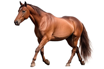 horse on a transparent background, Generative Ai