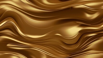 Obraz premium Golden mold abstract gradient metallic colors background silver silk curve waves concept, OS fluidic layers warm rainbow colorful modern timeless transition pastel like digital flow, generative ai