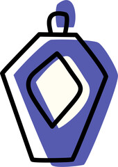 Obraz premium Minimalist Skincare Bottle Illustration