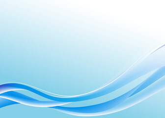 Blue curve frame template