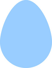 Egg icon, Easter sign on transparent background, PNG illustration