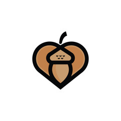cretive love acorn logo