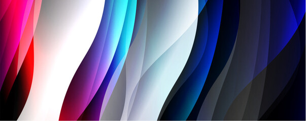 Fluid color gradients with dynamic wave line effect. Vector Illustration For Wallpaper, Banner, Background, Card, Book Illustration, landing page