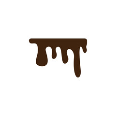 melted chocolate ornament design vector