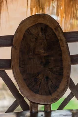 Fotobehang wooden texture rest of chair © cafera13