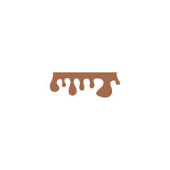 melted chocolate ornament design vector