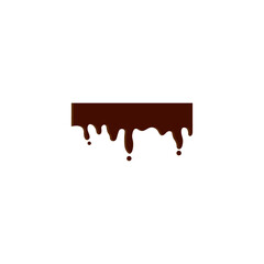 melted chocolate ornament design vector