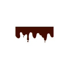 melted chocolate ornament design vector