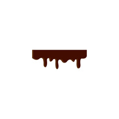 melted chocolate ornament design vector