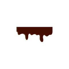 melted chocolate ornament design vector