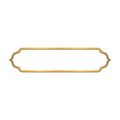 Luxury Golden Islamic Title Frame for Ramadan Kareem