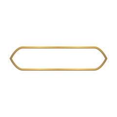 Luxury Golden Islamic Title Frame for Ramadan Kareem