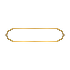 Luxury Golden Islamic Title Frame for Ramadan Kareem