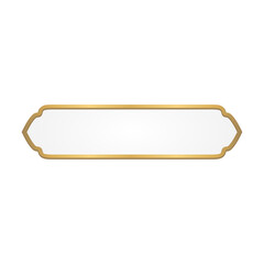 Luxury Golden Islamic Title Frame for Ramadan Kareem