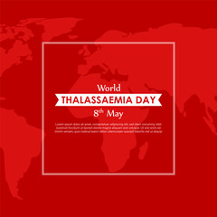 Vector illustration for World Thalassemia Day 8 May